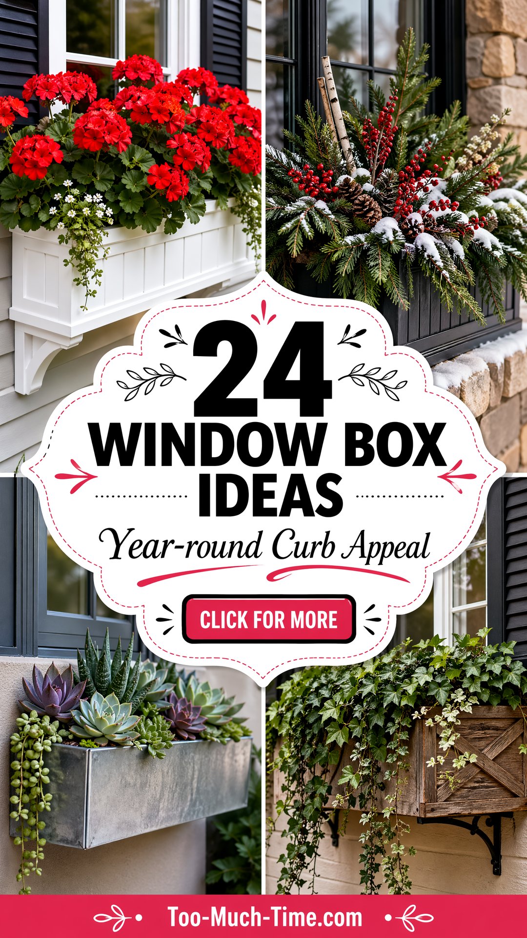 24 Window Box Ideas for Year-round Curb Appeal Today - 24 Window Box Ideas for Year-round Curb Appeal Today