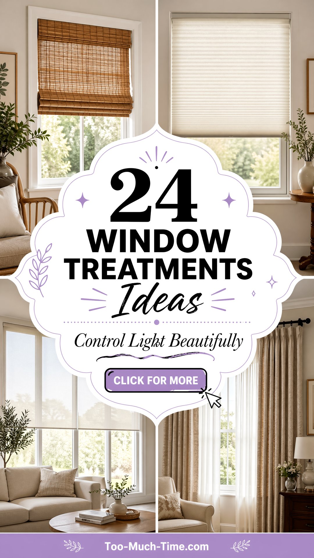 24 Window Treatments Ideas to Control Light and Privacy - 24 Window Treatments Ideas to Control Light and Privacy