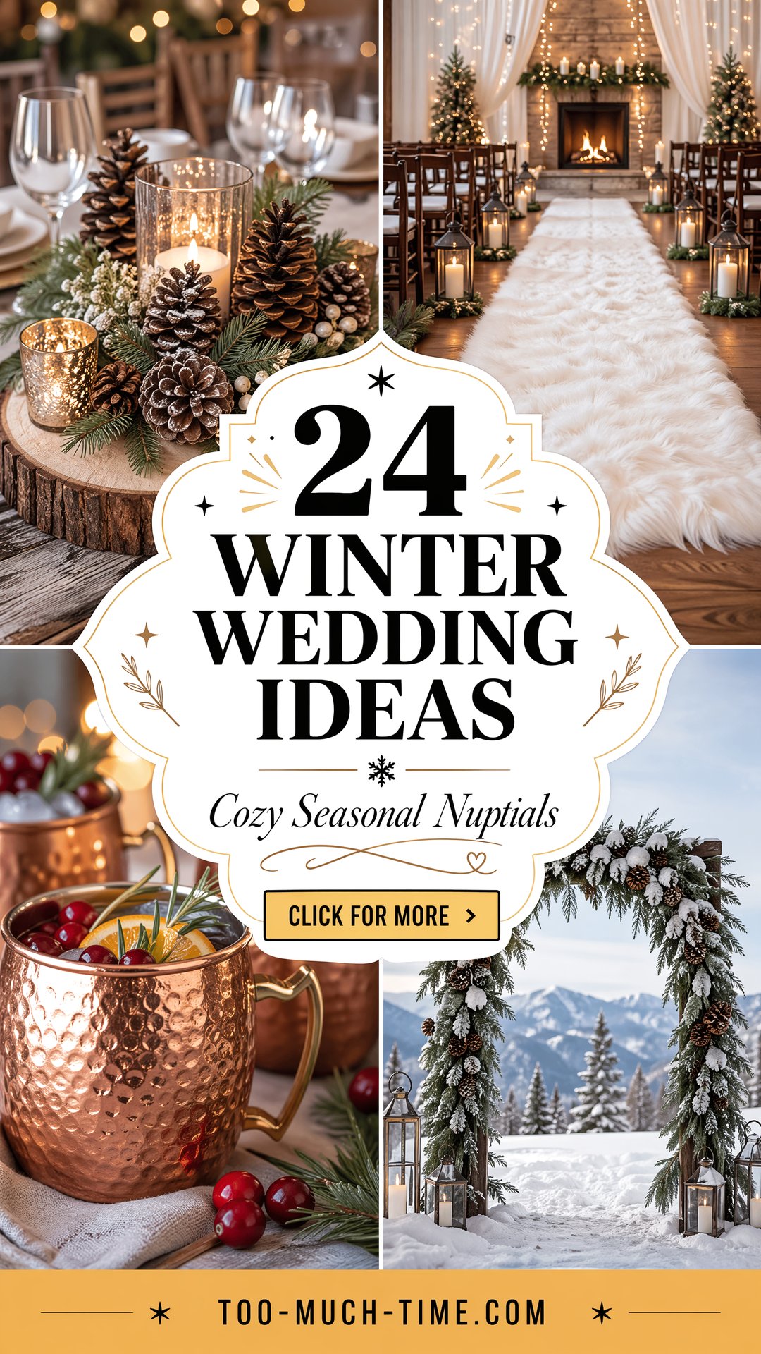 24 Winter Wedding Ideas for Cozy Seasonal Celebrations - 24 Winter Wedding Ideas for Cozy Seasonal Celebrations
