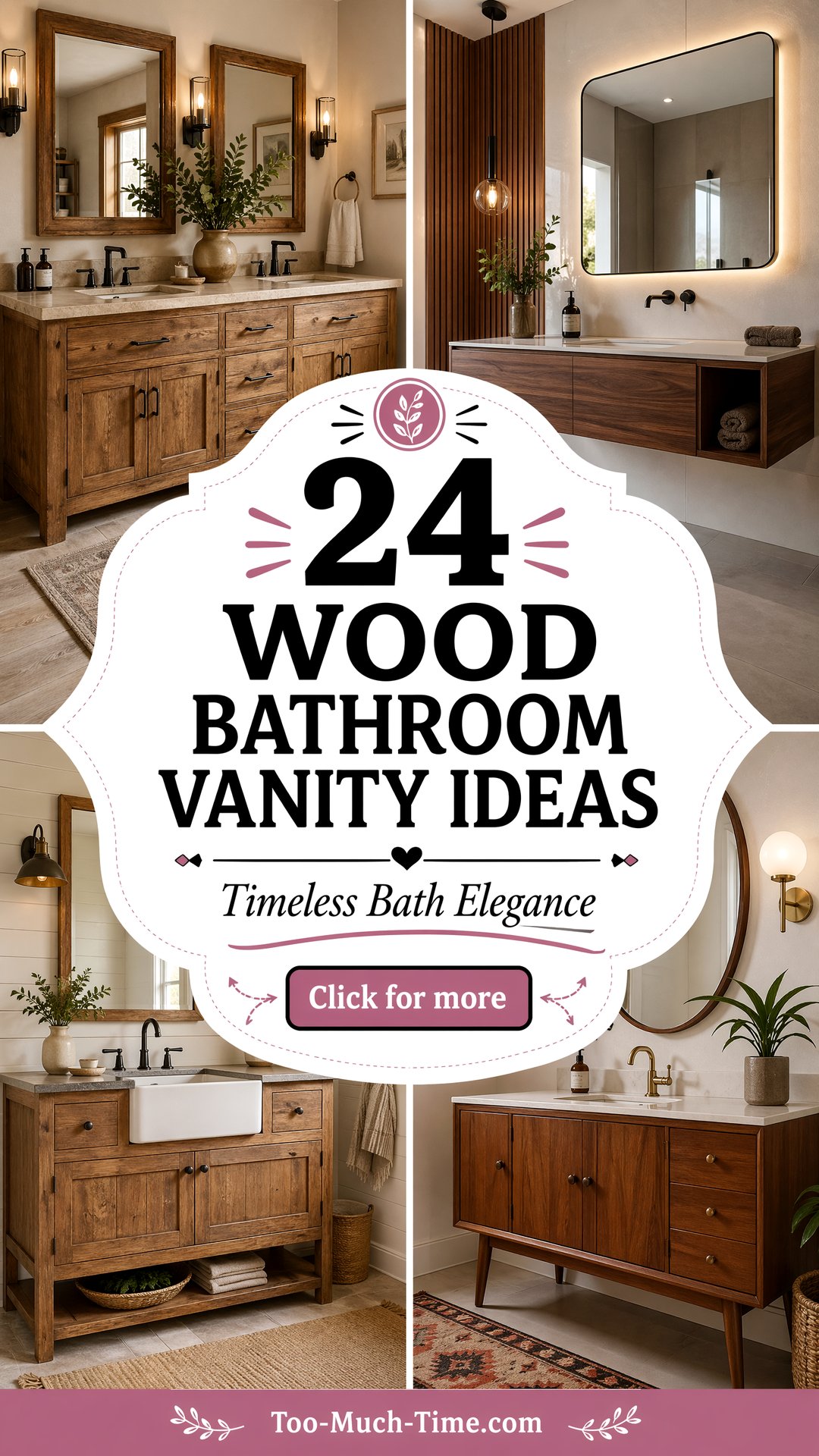 24 Wood Bathroom Vanity Ideas Timeless Wood Vanities - 24 Wood Bathroom Vanity Ideas: Timeless Wood Vanities
