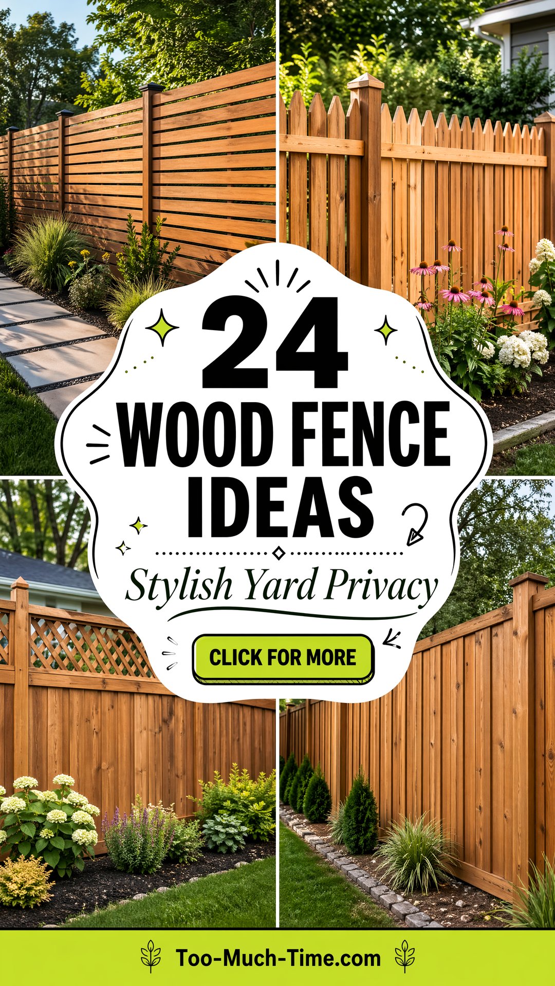 24 Wood Fence Ideas Stylish Privacy Fence Ideas Outdoor - 24 Wood Fence Ideas: Stylish Privacy Fence Ideas Outdoor