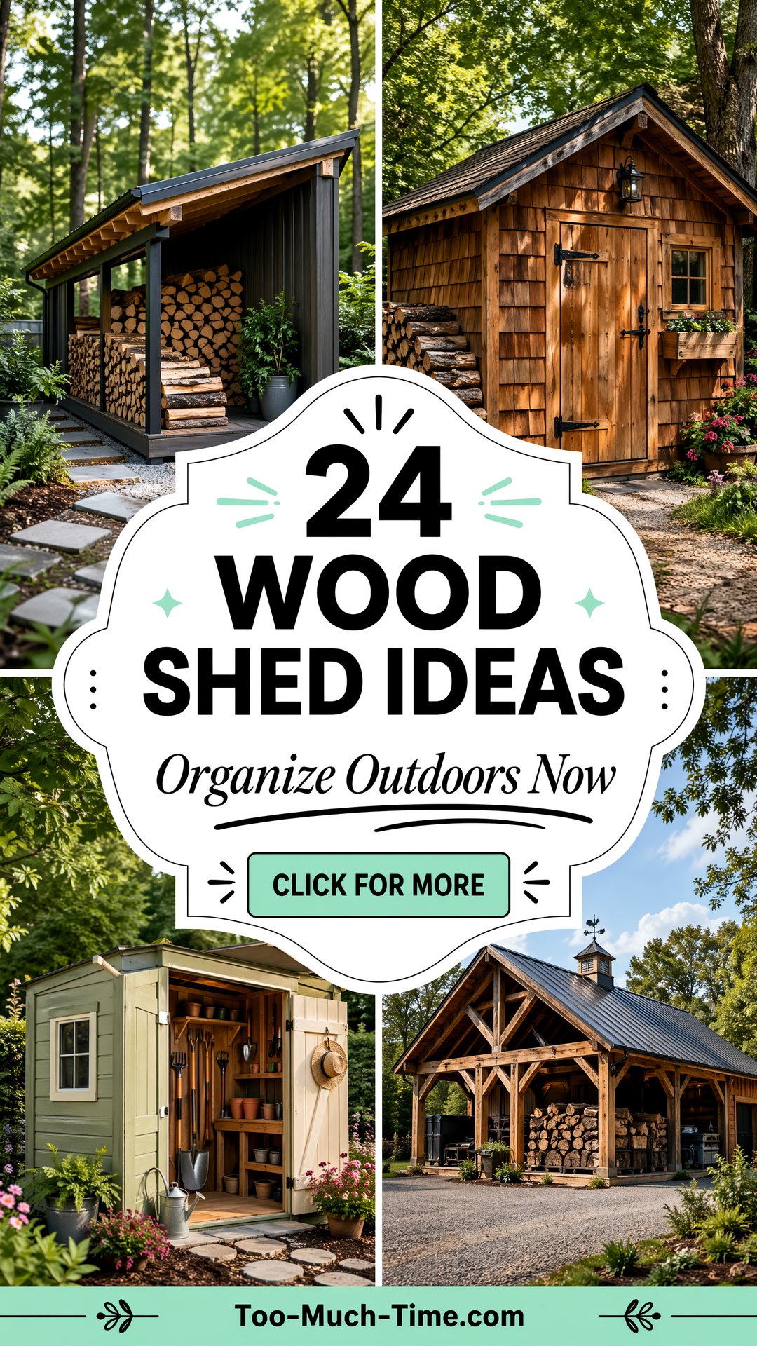 24 Wood Shed Ideas for Organized Outdoor Storage Spaces - 24 Wood Shed Ideas for Organized Outdoor Storage Spaces