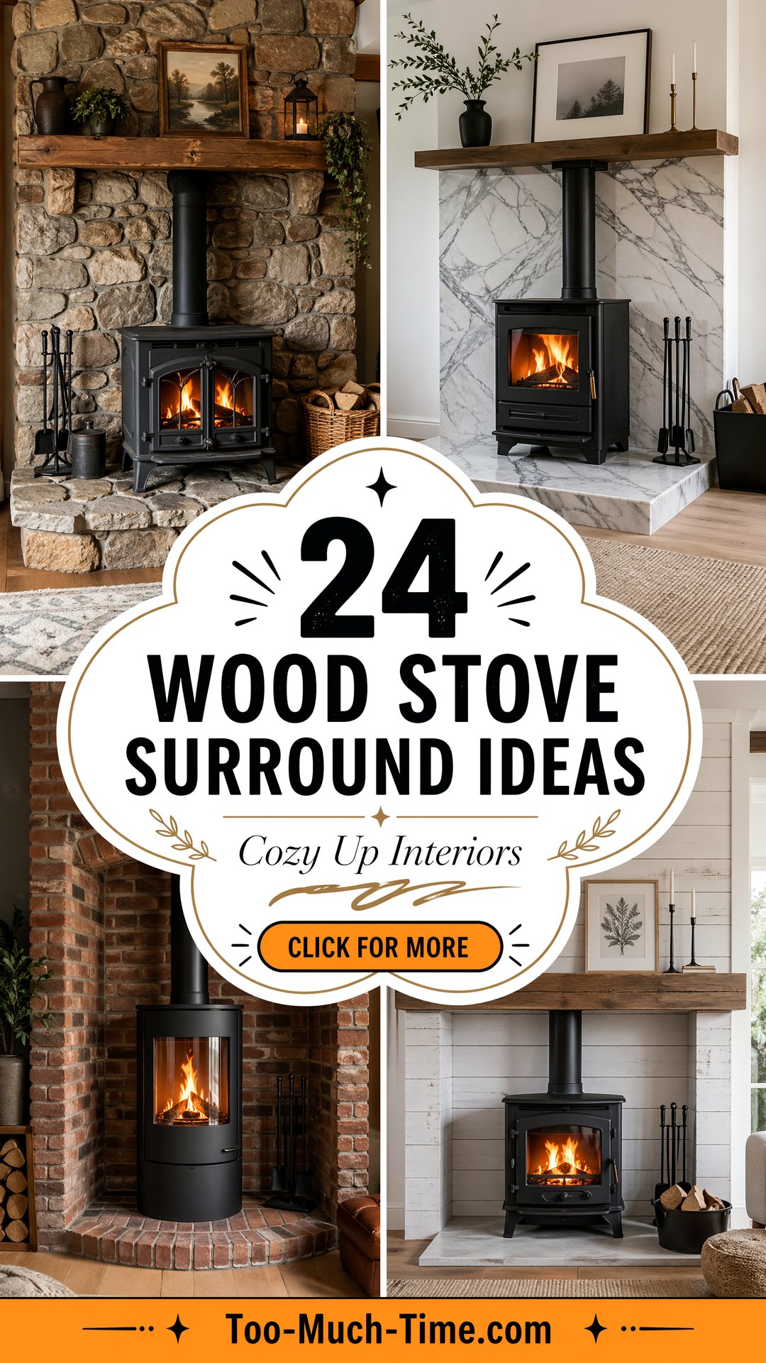 24 Wood Stove Surround Ideas for Cozy Interiors At Home - 24 Wood Stove Surround Ideas for Cozy Interiors At Home