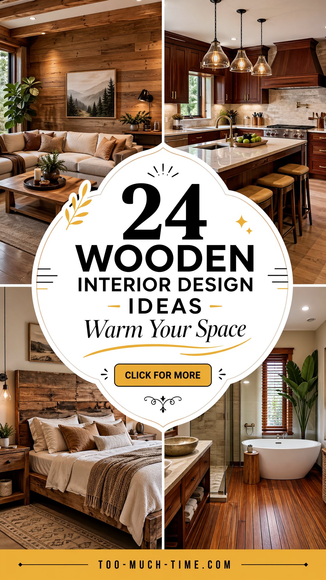 24 Wooden Interior Design Ideas to Warm Spaces - 24 Wooden Interior Design Ideas to Warm Spaces