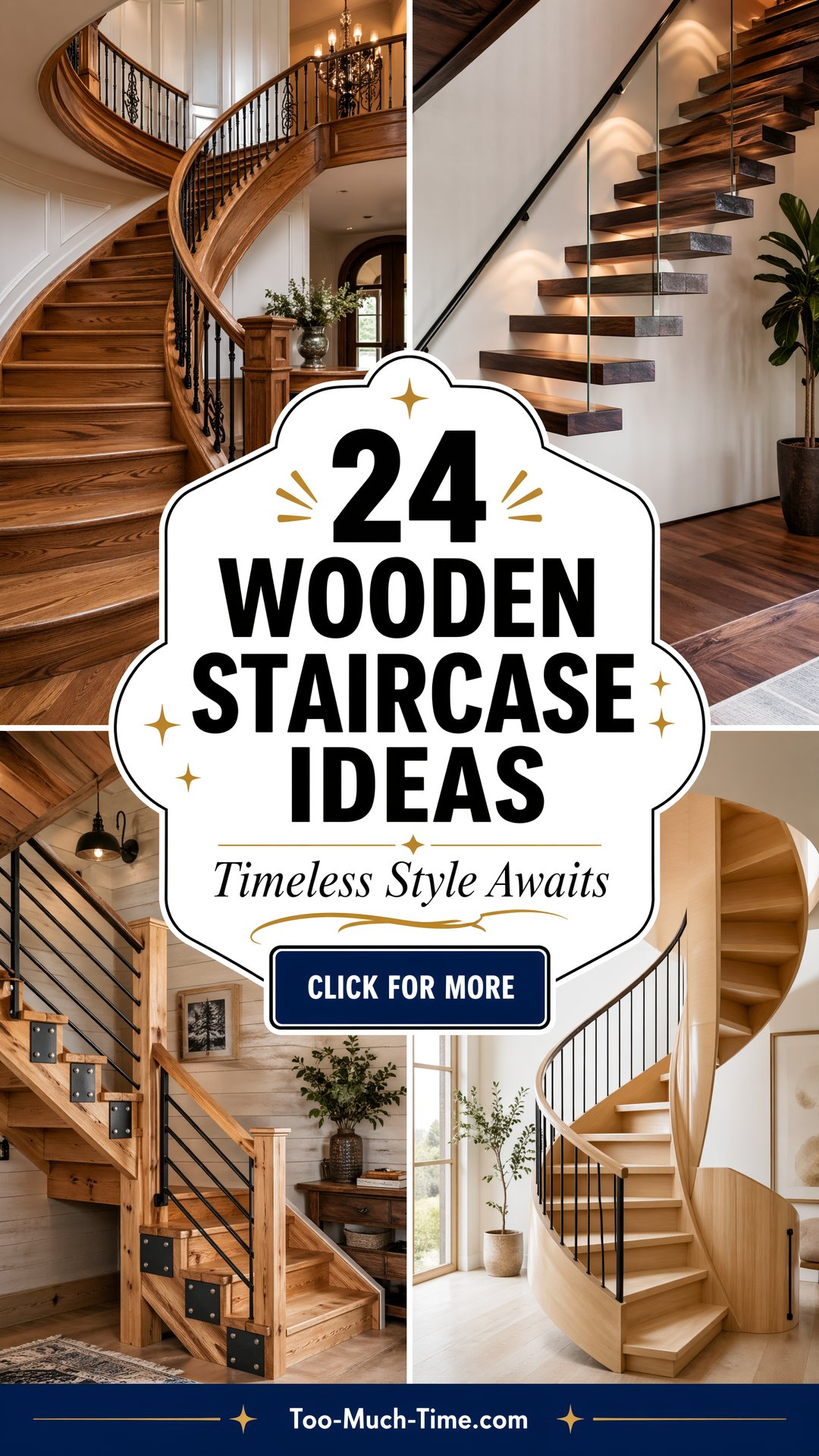 24 Wooden Staircase Ideas to Spark Timeless Style Today - 24 Wooden Staircase Ideas to Spark Timeless Style Today