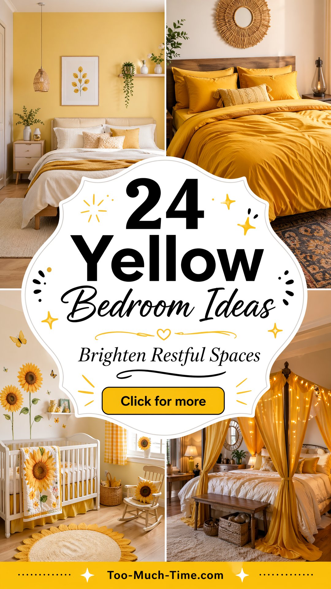 24 Yellow Bedroom Ideas to Brighten Restful Spaces - 24 Yellow Bedroom Ideas to Brighten Restful Spaces