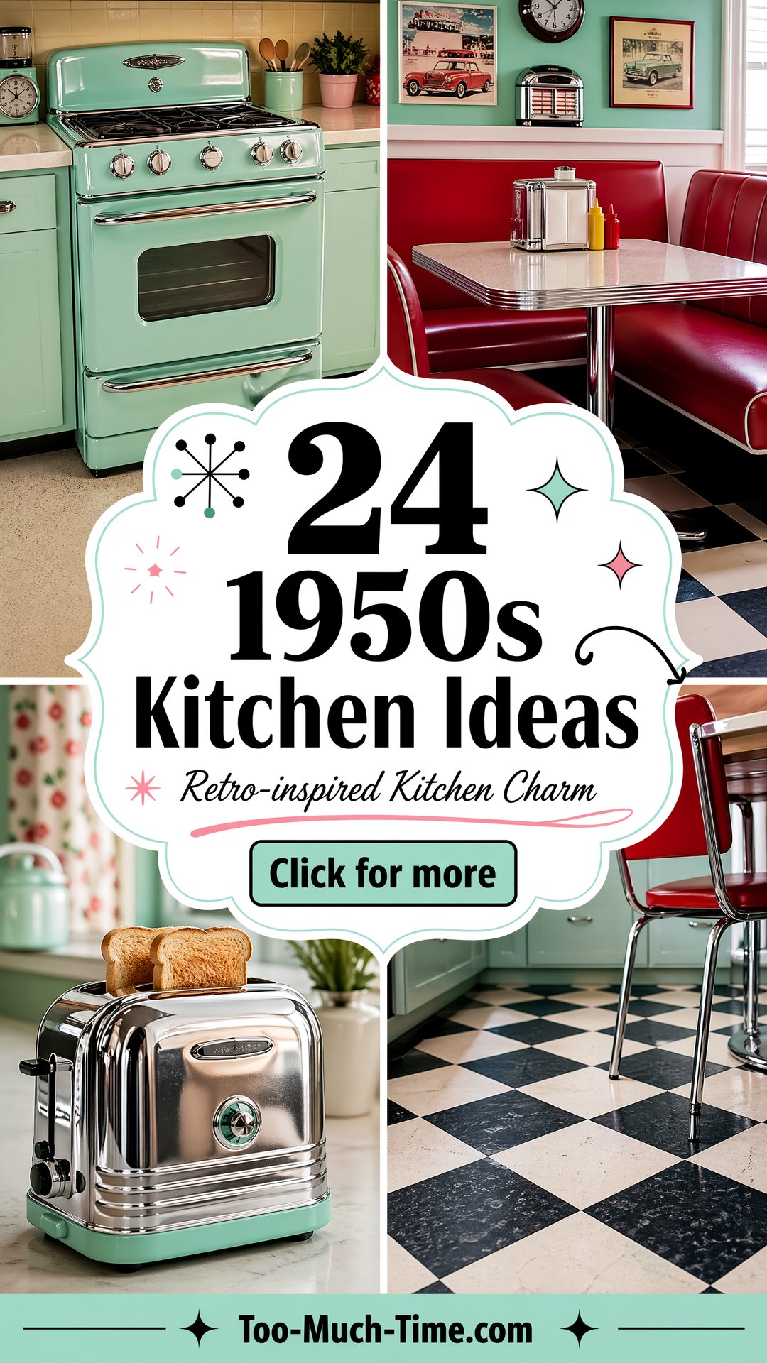 24 1950s Kitchen Ideas for Retro-inspired Kitchens - 24 1950s Kitchen Ideas for Retro-inspired Kitchens