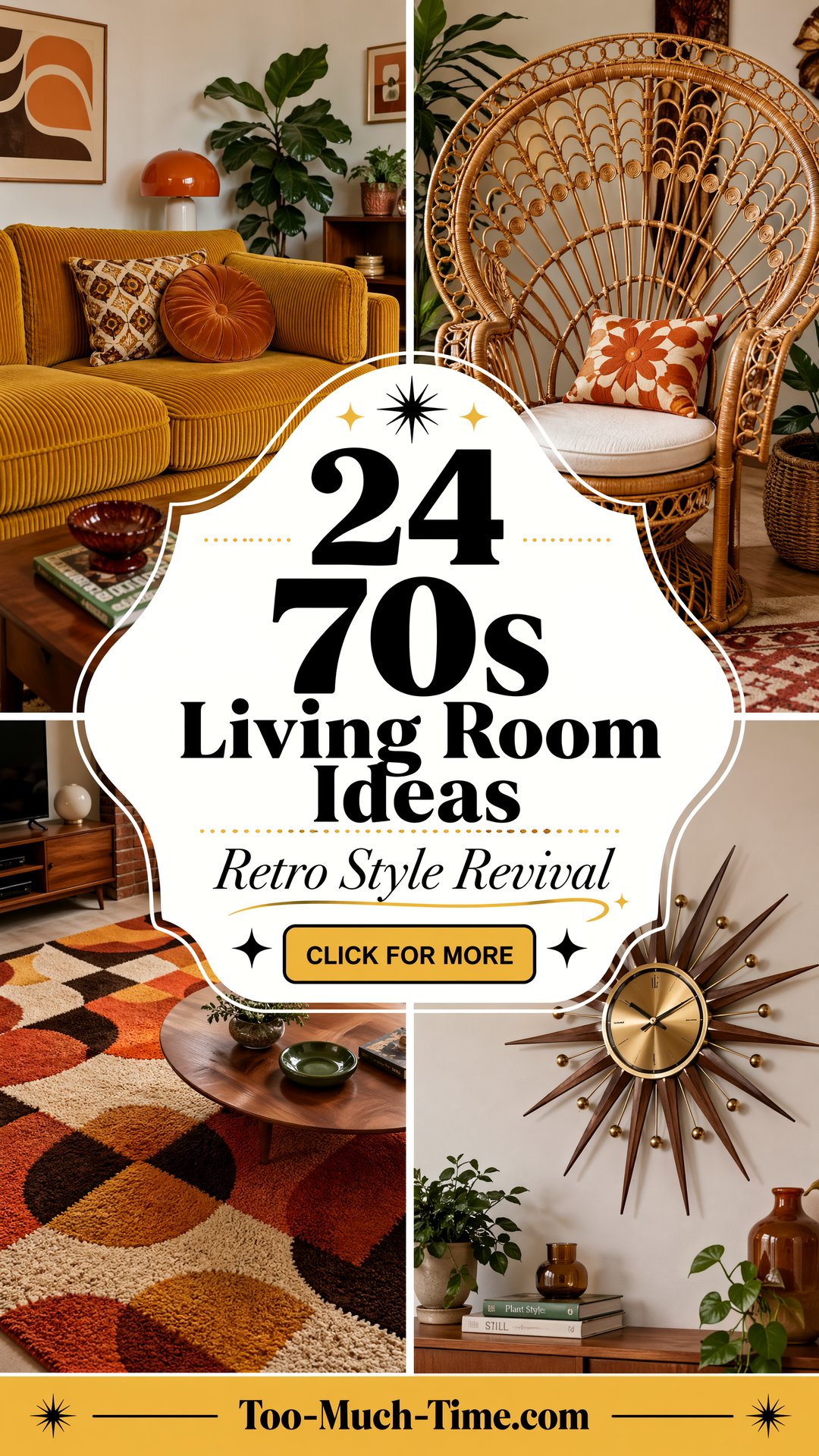 24 70s Living Room Ideas for Retro Style and Charm - 24 70s Living Room Ideas for Retro Style and Charm